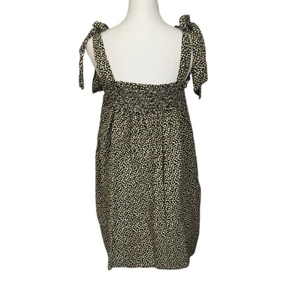 BURU Women's‎ S/M Floral Tent Dress Tie Top Adjustable Straps Sleeveless Pockets - Picture 4 of 8
